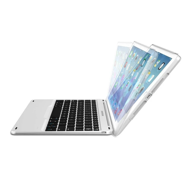 Alt view image 8 of 10 - Arteck iPad 9.7-inch Keyboard, Ultra-Thin Bluetooth Keyboard with Folio Full Protection Case for iPad 9.7, 130 Degree Swivel Rotating