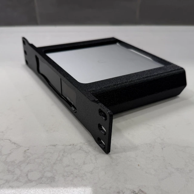 Alt view image 7 of 10 - Bartallama3D 1U 10" Rackmount Bracket for Unifi Cloud Key G2 (Black)