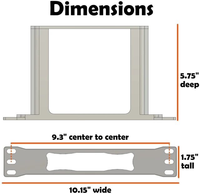 Alt view image 10 of 10 - Bartallama3D 1U 10" Rackmount Bracket for Unifi Cloud Key G2 (Black)