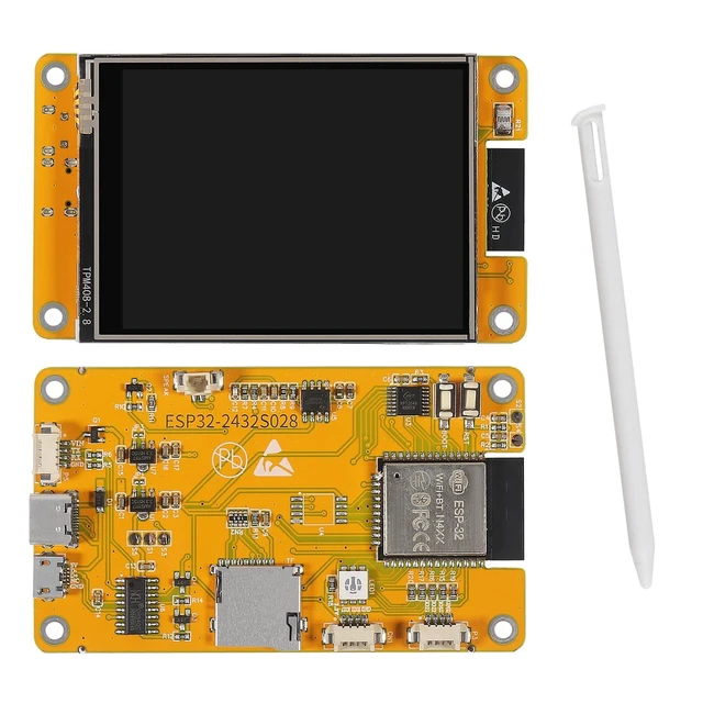Alt view image 7 of 10 - AOICRIE 2pcs 2.8" inch ESP32 Display ESP32 Development Board ESP32-2432S028R WiFi Bluetooth Resistive Touch Screen ILI9341 Driver 240X320 Smart Display TFT LCD Module
