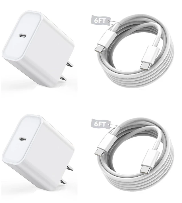 Alt view image 6 of 10 - Long USB C Cable for iPhone 16 15 Charger,2Pack 20W USB C Charger Block i Phone 16 Pro Fast Charging 6FT C to C Cord Cable for iPhone 16/16 Pro/16 Plus/16 Pro Max/15/15 Plus/15 Pro Max/15 Pro/iPadPro