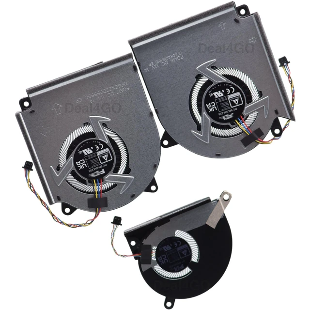 Alt view image 8 of 10 - Deal4GO 12V CPU GPU Graphics DDR5 VRAM Cooling Fan Replacement for ASUS G614JV G614JI G614JZR G634JZR G814JZ G614JV-AS74