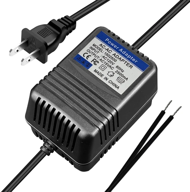 Alt view image 6 of 10 - Fesasn 15V AC Adapter for Acorn 120, 130 Stair Lift, Compatible with Acorn B4 2014 PN: OWL1557 Lemac 2739-208 BattAngel BA57, SF57T-1502500AU Charger Transformer Power Supply
