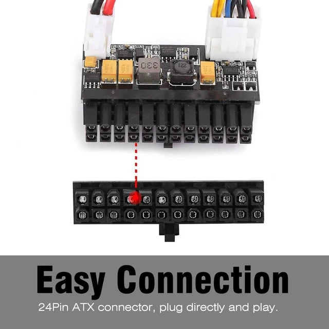 Alt view image 7 of 10 - 150W Power Supply Module, 24Pin ATX 12V DC Input 150W Output Power Supply Switch Module Board for Mini/ITX PC/POS