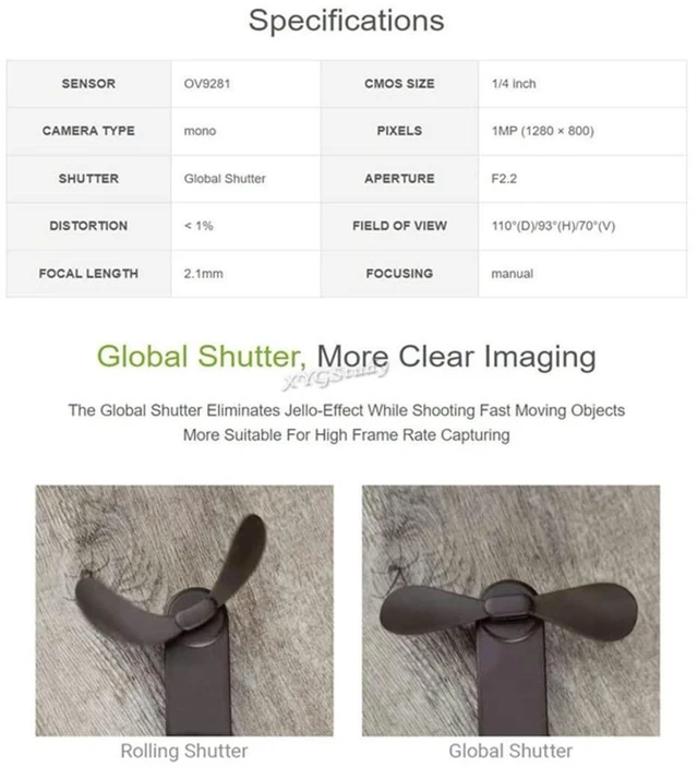 Alt view image 10 of 10 - OV9281-110 1MP Mono Camera for Raspberry Pi 4B /3B+ /3A+ /Zero/Zero 2 W and CM3/3+/4 with Global Shutter More Clear Imaging @XYGStudy