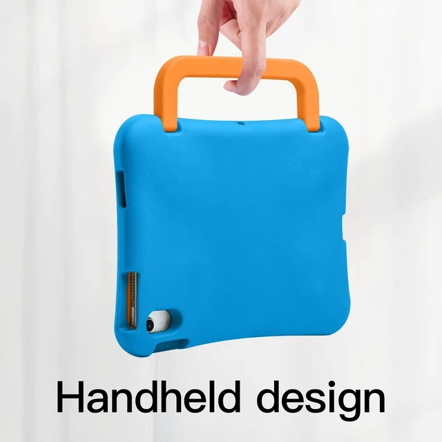 Alt view image 7 of 10 - LeiJue Kids Case for iPad (A16) 11th/10th Gen 10.9'' 2025/2022, Light Weight Heavy Duty/Shockproof/Drop Proof with Handle, Child Friendly case for iPad 11/10th (Blue)