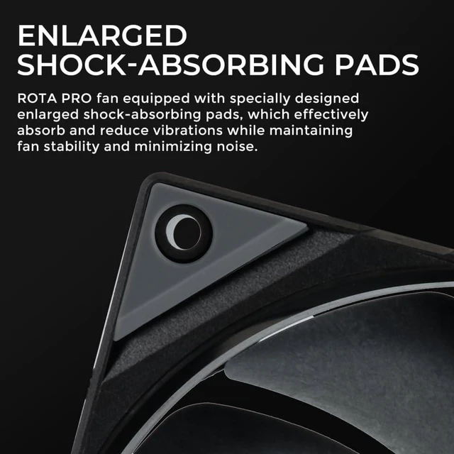 Alt view image 10 of 10 - TRYX ROTA PRO 120 120mm Case Fan 4-Pin PWM LCP Material FDB Case Fan 2250RPM with 81.32CFM Airflow High-Performance Quiet PC Fan