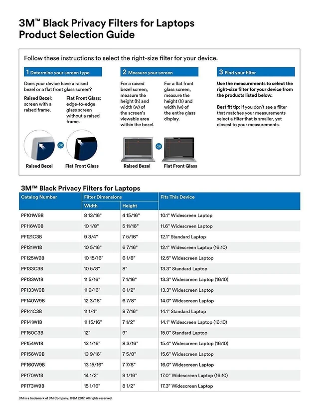 Alt view image 4 of 4 - 3M Frameless Blackout Privacy Filter for 15.6" Widescreen Laptop, 16:9 Aspect Ratio