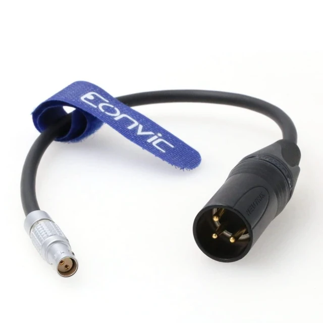 Alt view image 4 of 6 - Eonvic 4K 6K Camera Power Cable 2-Pin Female to 3-Pin Male XLR Power Cable for Red Komodo