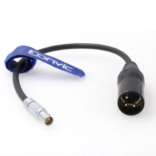 Alt view image 5 of 6 - Eonvic 4K 6K Camera Power Cable 2-Pin Female to 3-Pin Male XLR Power Cable for Red Komodo
