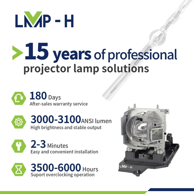 Alt view image 8 of 10 - LMP-H NP20LP//60003130 Replacement Projector Lamp Bulb for NEC U300X U310W NP-U300X NP-U300XJD NP-U310W NP-U310WJD ViewLight U300X U310W with Housing