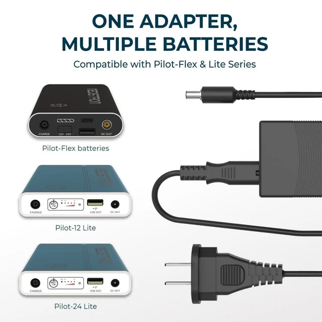 Alt view image 7 of 10 - AC Power Adapter for Medistrom Pilot 24 Lite Fast Charging Backup Battery Power Supply, Compatible with CPAP Machine & Accessories, CPAP Supplies