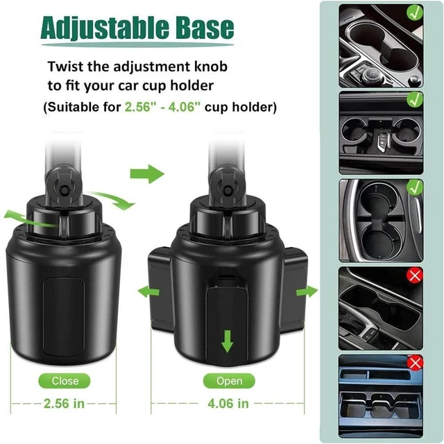 Alt view image 9 of 10 - Cuxwill Car Cup Holder Tablet Mount for 4-13" iPad & Phone, Universal Truck Cup Tablet Mount with Adjustable Arm for iPad Pro 12.9 9.7 Air Mini, Samsung Galaxy Fold 4 3, Kindle Fire HD, iPhone etc