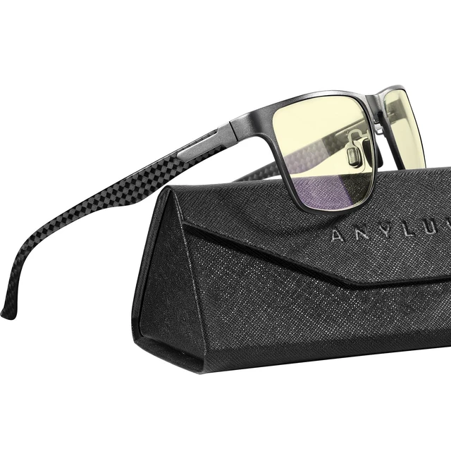 Alt view image 6 of 10 - ANYLUV Blue Light Blocking Glasses Men Computer Gaming Glasses Lightweight Al-Mg Metal Anti Eyestrain Eye Protection