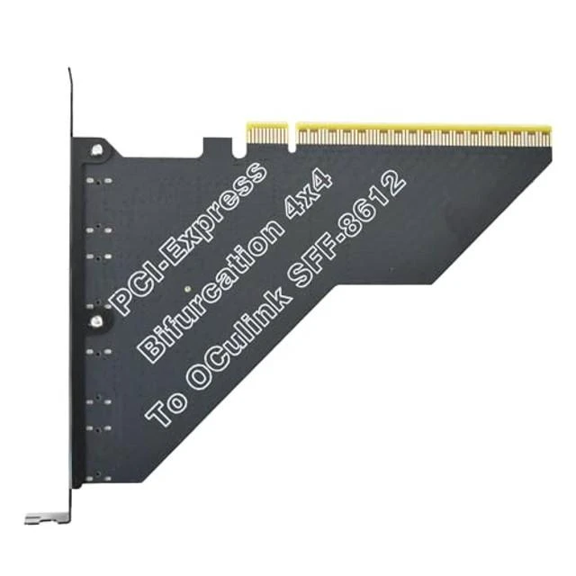 Alt view image 7 of 10 - LetLinkSo Gen4 PCIe to Oculink SFF-8612 Adapter SFF-8611 External Graphics Card for GPU Dock, eGPU, NVMe SSD (PCIe x16 to Oculink)