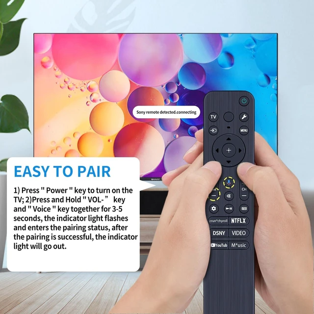 Alt view image 9 of 10 - RMF-TX811U Replacement Voice Remote Control Compatible with Sony Bravia Smart TV 2023 Models KD-55X77CL KD-65X77CL KD-75X77CL KD-85X77CL