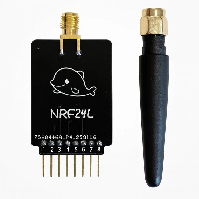 Alt view image 6 of 10 - NRF24 Expansion Board for Flipper Zero 2.4GHz Interface with 18 GPIO Pins, Developer Add-on for Testing and Custom Projects (Black)