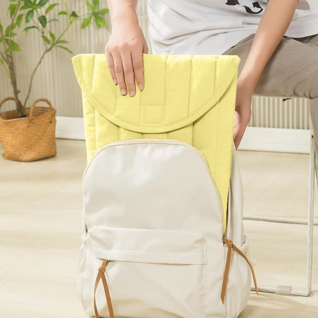 Alt view image 8 of 10 - Puffy Laptop Sleeve 15-16 Inch Yellow, Protective Carrying Case for Men and Women, Cute Case Bag Compatible with 15 Inch and 16 Inch Laptops, for MacBook Air M2 M1, Asus/Dell Xps/Lenovo in Cover