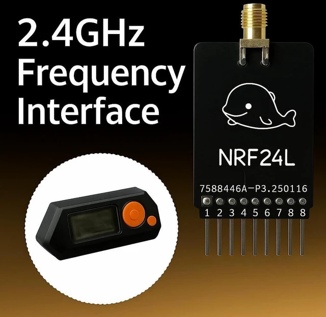 Alt view image 10 of 10 - NRF24 Expansion Board for Flipper Zero 2.4GHz Interface with 18 GPIO Pins, Developer Add-on for Testing and Custom Projects (Black)