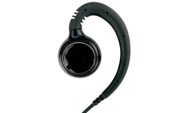 Alt view image 10 of 10 - EH Swivel Earpiece with Mic and PTT for Motorola CLP1010e CLP1080e CLP1083e CLP107e CLP446e radios