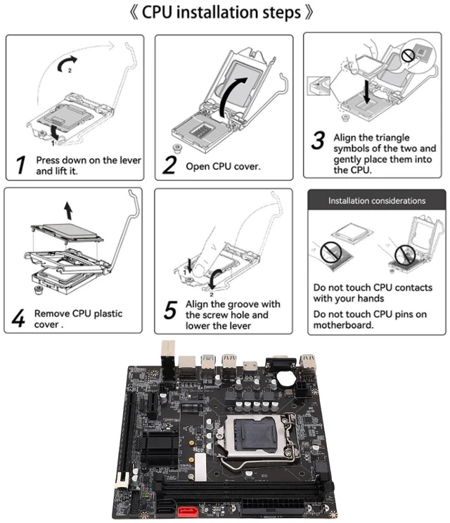 Alt view image 7 of 10 - Tangxi B75 Computer Motherboard, LGA 1155 2x8GB DDR3 Gaming Motherboard with M.2 NVMe NGFF ATA3.0 PCI E, for Core i3 i5 i7 E3 V2 Celeron Pentium