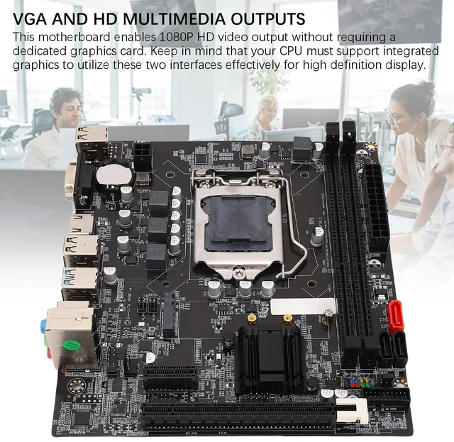 Alt view image 10 of 10 - Tangxi B75 Computer Motherboard, LGA 1155 2x8GB DDR3 Gaming Motherboard with M.2 NVMe NGFF ATA3.0 PCI E, for Core i3 i5 i7 E3 V2 Celeron Pentium