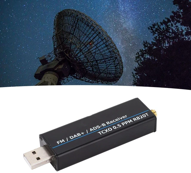 Alt view image 9 of 10 - RTL SDR Receiver Full Band Aluminum Enclosure and 2 Antennas Receiver Radio Receiver Software Defined Radio (100kHz-1.7GHz)