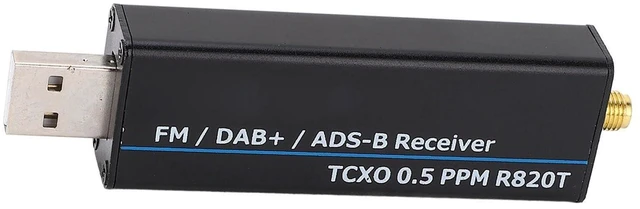 Alt view image 10 of 10 - RTL SDR Receiver Full Band Aluminum Enclosure and 2 Antennas Receiver Radio Receiver Software Defined Radio (100kHz-1.7GHz)