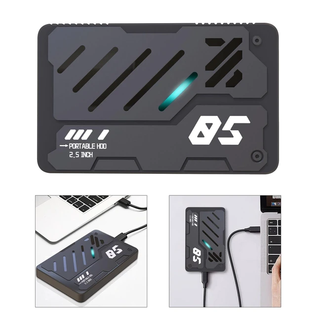 Alt view image 6 of 8 - CATHATRR USB3.0 2.5inch Aluminum Externals Hard Drive Mechanical Styles Storage Disk 5Gbps Speed and Shockproof Aluminum Externals