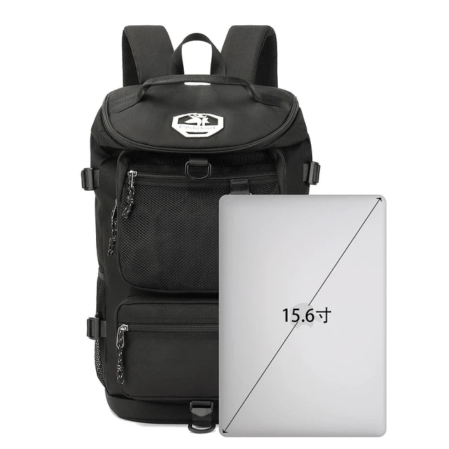 Alt view image 8 of 10 - Kalesi Gym Duffle Bag Backpack 4-Way Waterproof with Shoes Compartment for travel Sport Hiking laptop (Black)