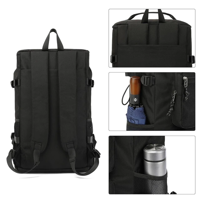 Alt view image 9 of 10 - Kalesi Gym Duffle Bag Backpack 4-Way Waterproof with Shoes Compartment for travel Sport Hiking laptop (Black)