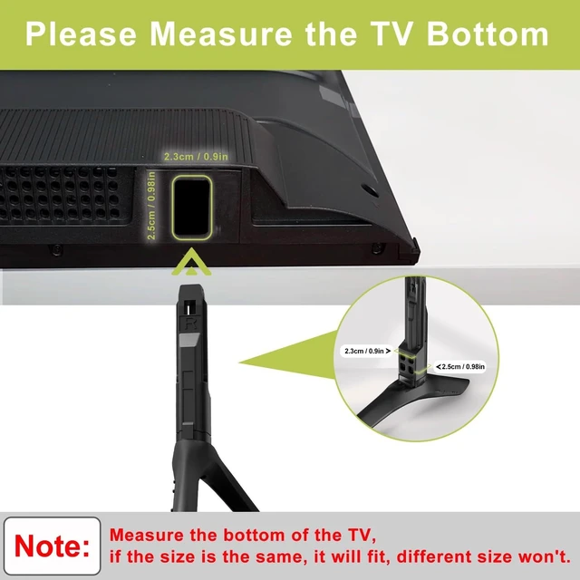 Alt view image 7 of 10 - Yaotieci TV Legs for Samsung Stand TV Legs, Only for UN65TU8000F, UN65TU8200F, UA65TU7000K, UN65TU7000F, UN65TU8000, BN96-50863A, BN96-50868A, BN63-18577A, BN63-18573A with Remote Control Holder
