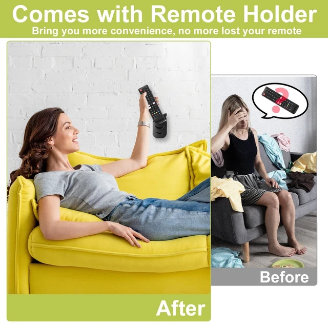 Alt view image 10 of 10 - Yaotieci TV Legs for Samsung Stand TV Legs, Only for UN65TU8000F, UN65TU8200F, UA65TU7000K, UN65TU7000F, UN65TU8000, BN96-50863A, BN96-50868A, BN63-18577A, BN63-18573A with Remote Control Holder