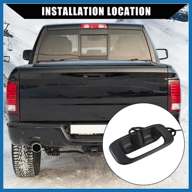 Alt view image 7 of 10 - A ABSOPRO Backup Camera Tailgate Handle for Chevy Silverado 1999-2007 for GMC Sierra 1999-2007 / Rear Tailgate Handle Backup Camera/Durable / 1 Set/Black Item Replacement