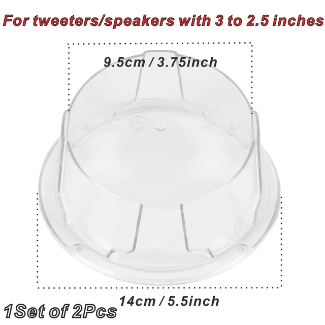 Alt view image 8 of 10 - 2PCS 3'' to 2.5'' Universal Speaker Tweeter Boxes for UTV ATV RV Boat Trunk Trailer Golf Cart Marine Speaker Enclosures Pods Mount Spacer Rear Deck Kick Panel Box (Carbon Fiber Style, 3 to 2.5inch)