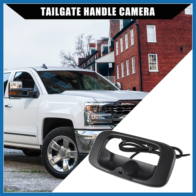 Alt view image 8 of 10 - A ABSOPRO Backup Camera Tailgate Handle for Chevy Silverado 1999-2007 for GMC Sierra 1999-2007 / Rear Tailgate Handle Backup Camera/Durable / 1 Set/Black Item Replacement