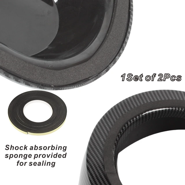 Alt view image 10 of 10 - 2PCS 3'' to 2.5'' Universal Speaker Tweeter Boxes for UTV ATV RV Boat Trunk Trailer Golf Cart Marine Speaker Enclosures Pods Mount Spacer Rear Deck Kick Panel Box (Carbon Fiber Style, 3 to 2.5inch)