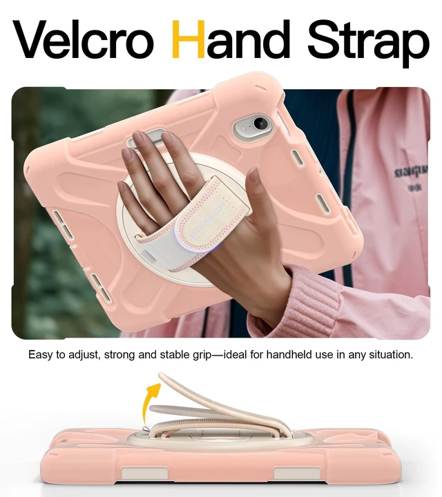 Alt view image 10 of 10 - BRAECN Case for iPad mini 7 (A17 Pro) 2024/iPad Mini 6 2021 8.3" with Screen Protector Pencil Holder, Protective Heavy Duty Case for iPad mini 7th/6th Gen, 360 Rotating Stand & Hand Strap for Kids