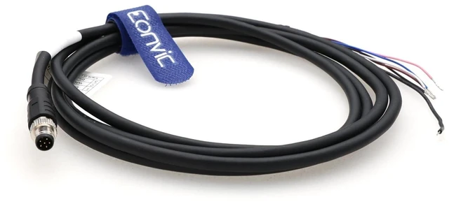 Alt view image 5 of 8 - M8 6 Pin A Code Male to Open Aviation Sensor Cable Waterproof Shielded Electrical Cable for Industrial Automation Control Fieldbus Network 5m