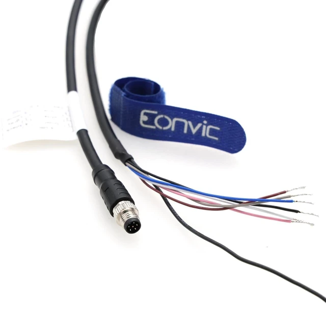 Alt view image 7 of 8 - M8 6 Pin A Code Male to Open Aviation Sensor Cable Waterproof Shielded Electrical Cable for Industrial Automation Control Fieldbus Network 5m
