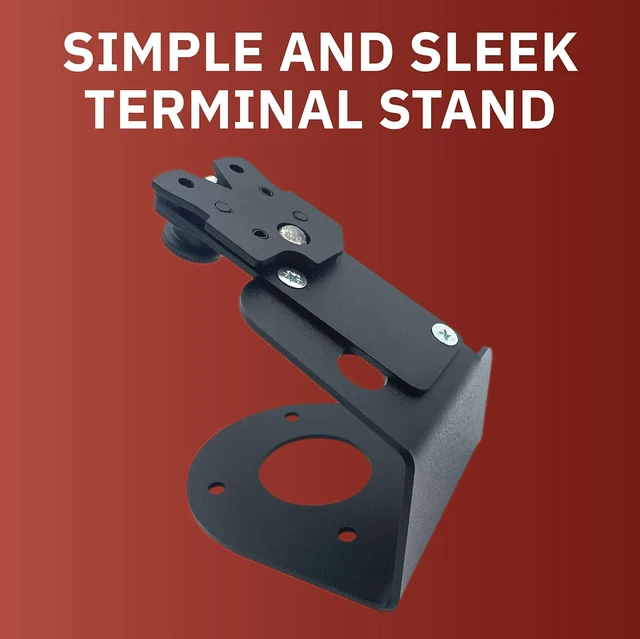 Alt view image 8 of 10 - DCCStands Ingenico Lane/3000 PIN Pad 4" Fixed and Angled Metal Stand, Screw-in and Adhesive
