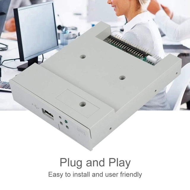 Alt view image 9 of 10 - Bewinner SFR1M44-U 3.5-inch USB Floppy Disk Emulator for 1.44MB Floppy Drive Industrial Control Equipment with Built-in Memory 34-pin Interface 5V DC