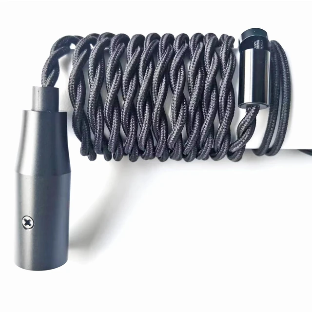 Alt view image 9 of 10 - Fezzlo Monitor Headphone Cable,Dual 3.5mm Over-Ear Headphone Wire,High Purity Oxygen Free Copper AUX Cord Compatible with Hifiman HE4XX HE560 Meze 99 MeZe 105 for Musicians Audiophiles 4PIN-XLR 6.5ft
