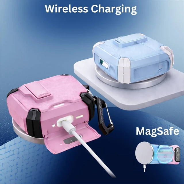 Alt view image 9 of 10 - Ja'Kdrs AirPod Protective Case Bundle with Tracking Device Holder Compatible with AirTag and Electronic 7-in-1 Cleaning Kit (White, Airpod 4 Generation)