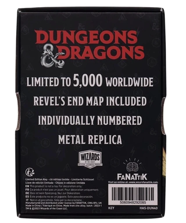Alt view image 6 of 6 - Dungeons & Dragons Keys from The Golden Vault Limited Edition Metal Replica