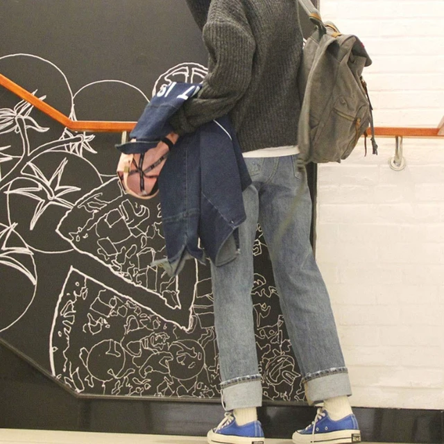 Alt view image 8 of 10 - YOUNXSL Canvas Vintage Backpack PU Leather Casual Bookbag Men Women Laptop Travel Rucksack Green