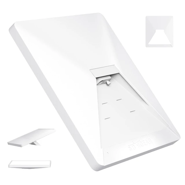 Alt view image 6 of 10 - STARGEAR Starlink Mini Case, Starlink Mini Protective Cover Liquid Silicone Case for Starlink Satellite Dish, Accessories for Starlinks Portable Full Cover Shell with Black Sticker, White