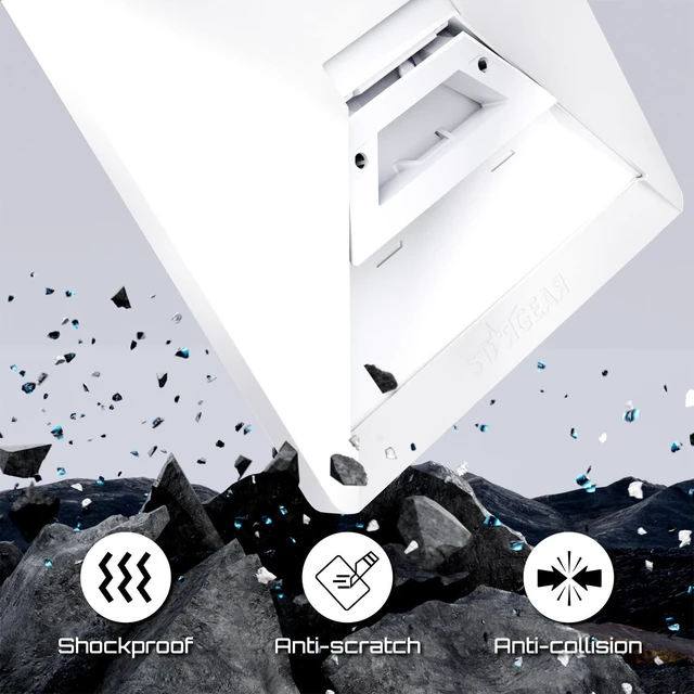 Alt view image 10 of 10 - STARGEAR Starlink Mini Case, Starlink Mini Protective Cover Liquid Silicone Case for Starlink Satellite Dish, Accessories for Starlinks Portable Full Cover Shell with Black Sticker, White