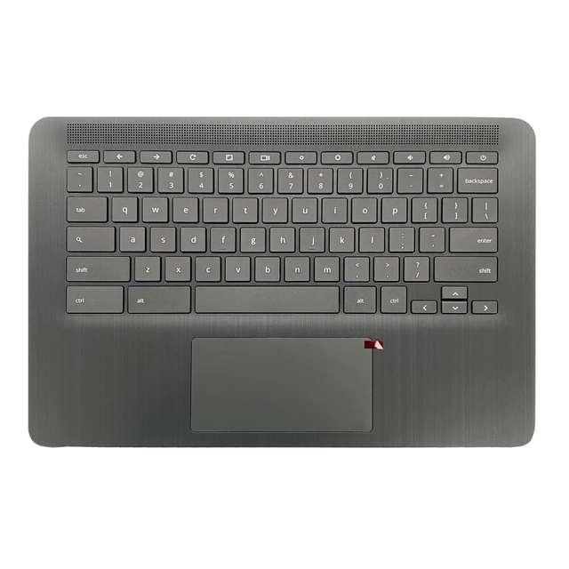 Alt view image 6 of 10 - Wzqrps Replacement for HP Chromebook 14 G6 CB14G6 CelN4000 Laptop Upper Case Palmrest Keyboard Touchpad Assembly Part L90459-001 Top Cover