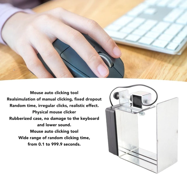 Alt view image 7 of 10 - Pomya Physical Click Auto Keyboard Clicker Mouse Jiggler Mouse Mover Auto Clicking Tool, Auto Random Clicking Game Assist, Auto Clicker for Keyboard and Mouse